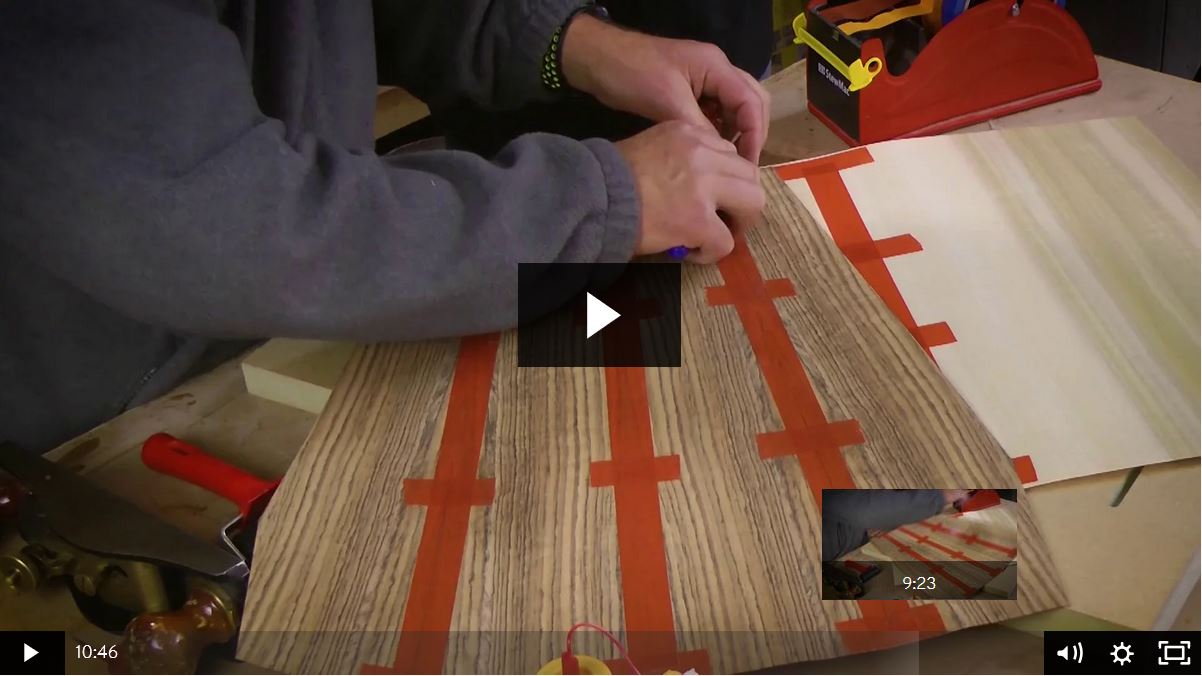 Glue and Edge Joining Veneer Guitar Making