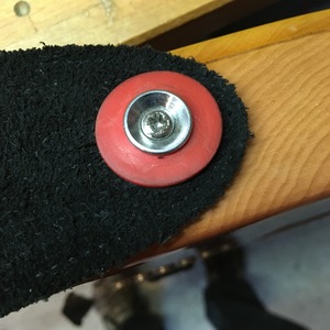 guitar strap and strap button