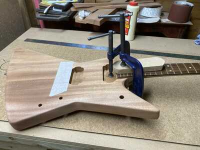 glueing the neck