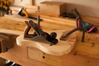 GGBO2023prototype comfort carve fretboard glue up 2
